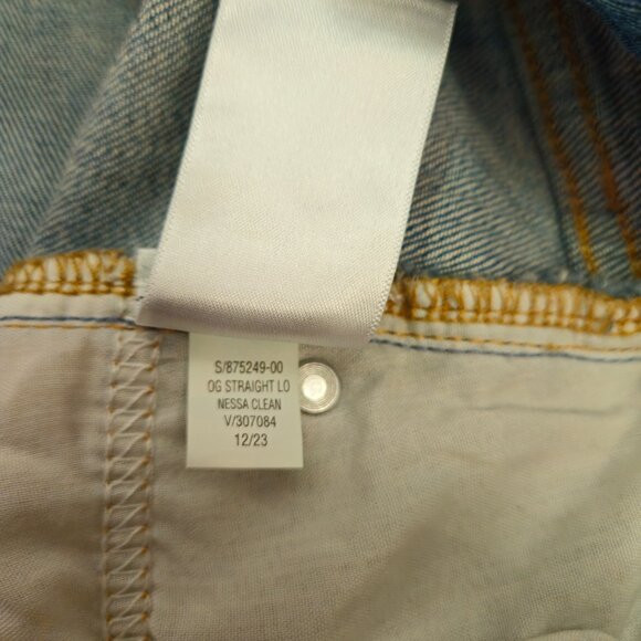 Old Navy OG Loose fit High rise Jeans light wash Womens 14 petite ( 35x26 ) - Picture 11 of 11